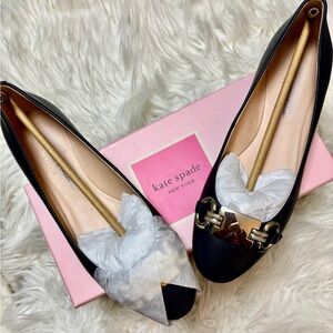 Kate Spade Navy Phoebe Slip On Ballet Flats with Silver Accents Sz 6.5